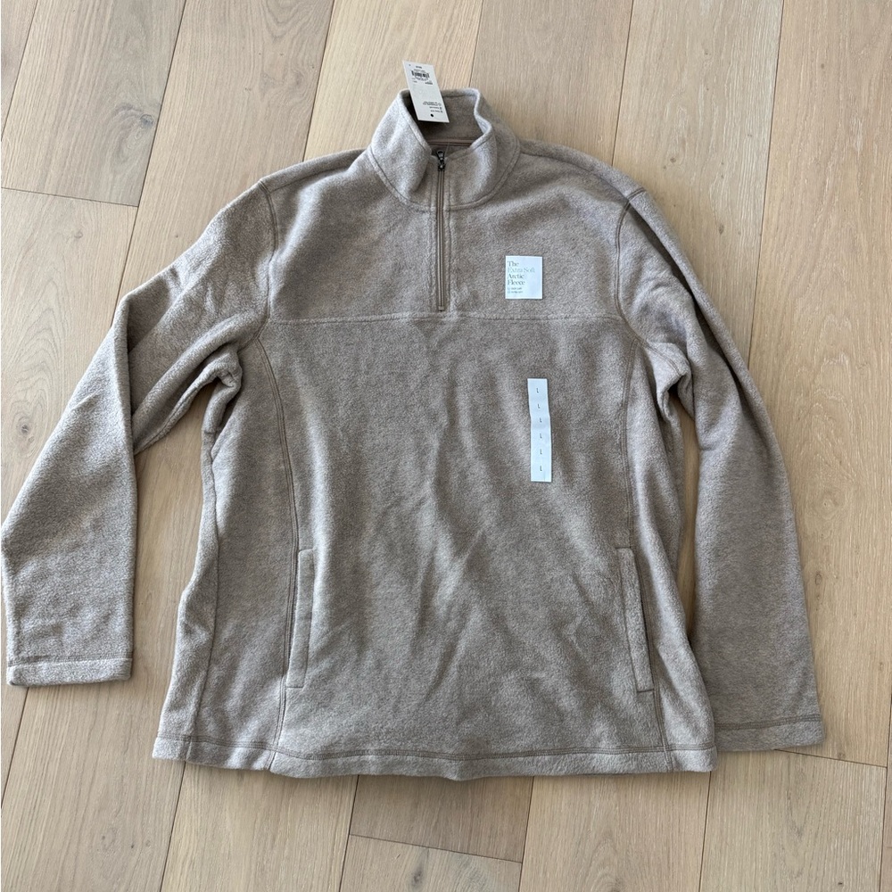 Croft & Barrow Men's Zip Up Sweater - Light Brown